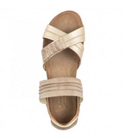 Maciejka Złote/Beżowe 03375-25/00-5 (MA351-i) sandals