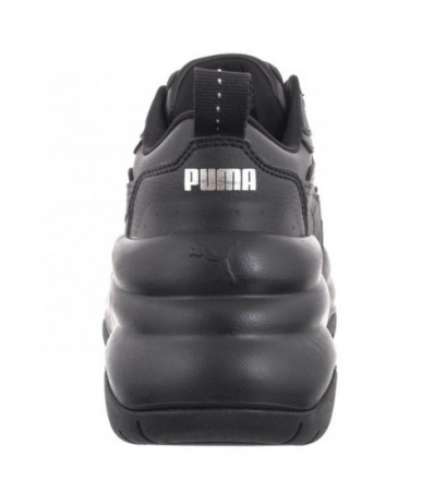 Puma Cilia Wedge Black-Black-Puma Silver 393915-03 (PU585-a) shoes