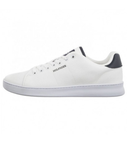 Tommy Hilfiger Court Cupsole Pique Textile White FM0FM04967 YBS (TH1096-a) sports shoes