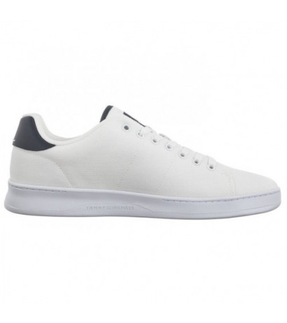 Tommy Hilfiger Court Cupsole Pique Textile White FM0FM04967 YBS (TH1096-a) sports shoes