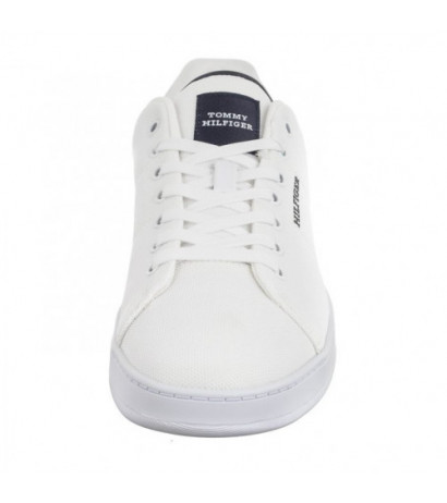 Tommy Hilfiger Court Cupsole Pique Textile White FM0FM04967 YBS (TH1096-a) sports shoes