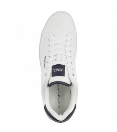 Tommy Hilfiger Court Cupsole Pique Textile White FM0FM04967 YBS (TH1096-a) sports shoes