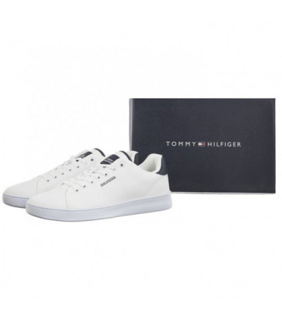 Tommy Hilfiger Court Cupsole Pique Textile White FM0FM04967 YBS (TH1096-a) sports shoes