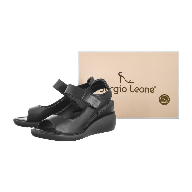 Sergio Leone Czarne SK 843 (SL525-a) shoes