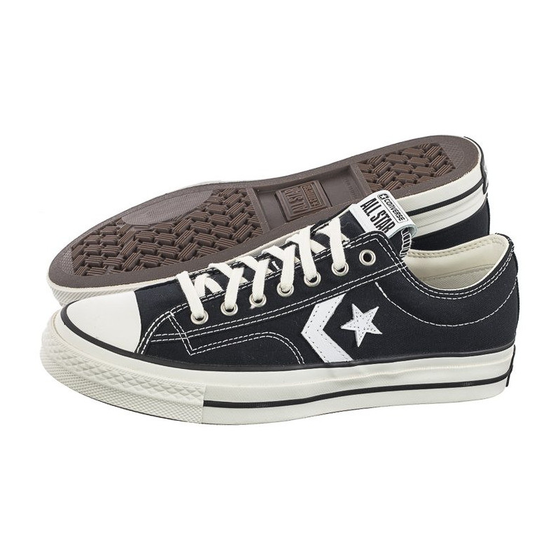 Converse star player ox black white best sale