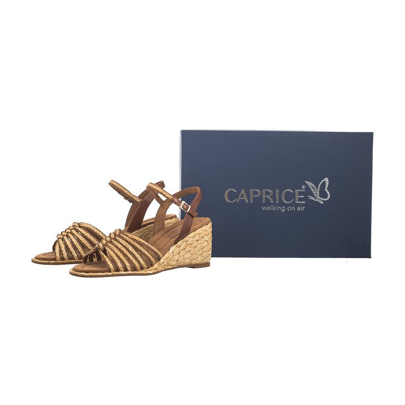 Caprice Brązowe 9-28304-42 308 Bast/Cognac (CP411-a) shoes