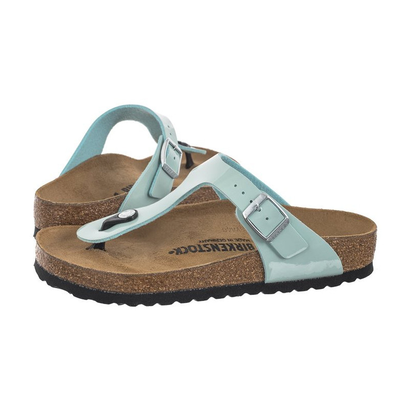 Birkenstock Gizeh BS Patent Surf Green 1026956 (BK51-e) flip flops