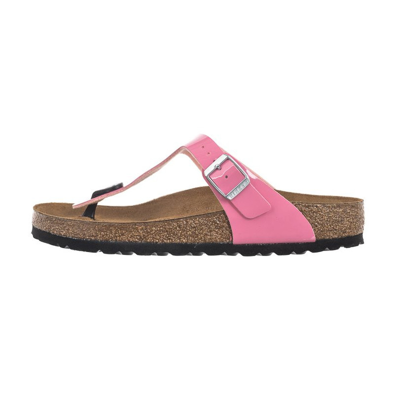 Birkenstock Gizeh BS Patent Candy Pink/Black 1026937 (BK51-d) flip flops