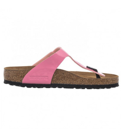 Birkenstock Gizeh BS Patent Candy Pink/Black 1026937 (BK51-d) flip flops