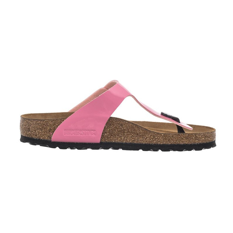 Birkenstock Gizeh BS Patent Candy Pink/Black 1026937 (BK51-d) flip flops