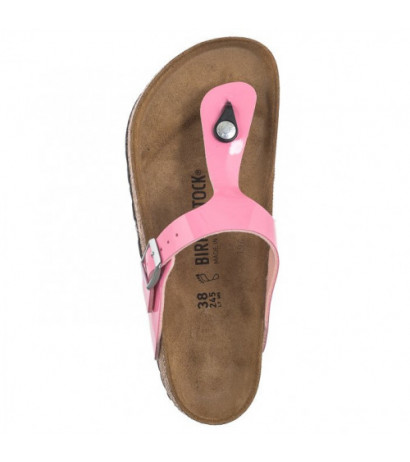 Birkenstock Gizeh BS Patent Candy Pink/Black 1026937 (BK51-d) flip flops