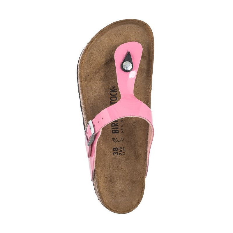 Birkenstock Gizeh BS Patent Candy Pink/Black 1026937 (BK51-d) flip flops