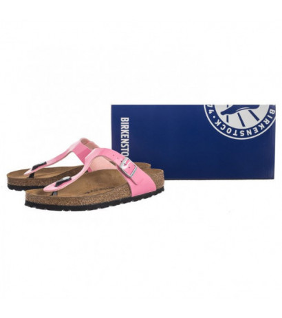 Birkenstock Gizeh BS Patent Candy Pink/Black 1026937 (BK51-d) flip flops