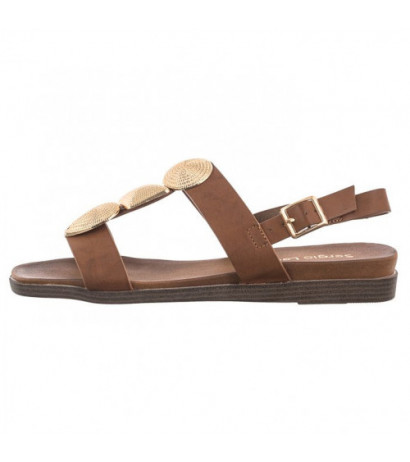 Sergio Leone Brązowe SK 072 H  (SL534-a) sandals