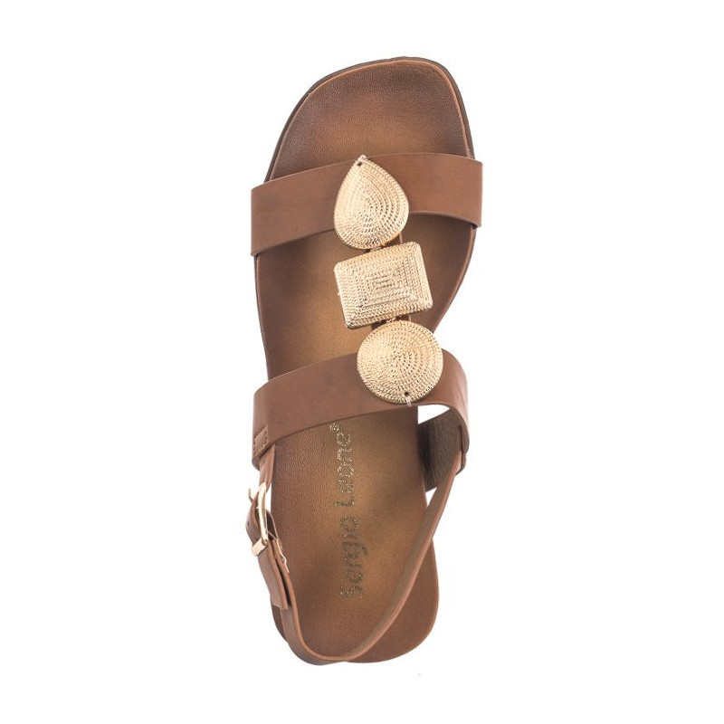 Sergio Leone Brązowe SK 072 H  (SL534-a) sandals