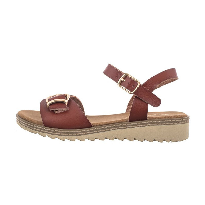 Sergio Leone Brązowe SK 078 H (SL532-a) sandals