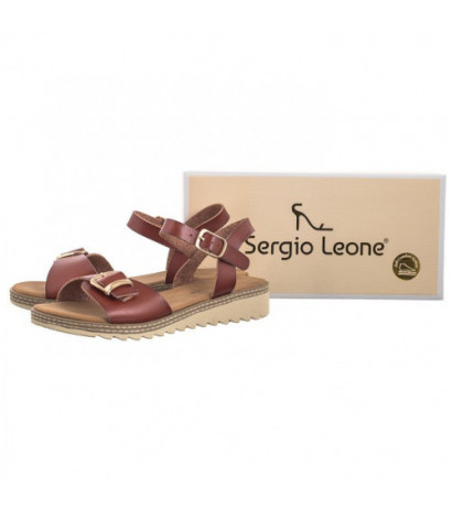 Sergio Leone Brązowe SK 078 H (SL532-a) sandals