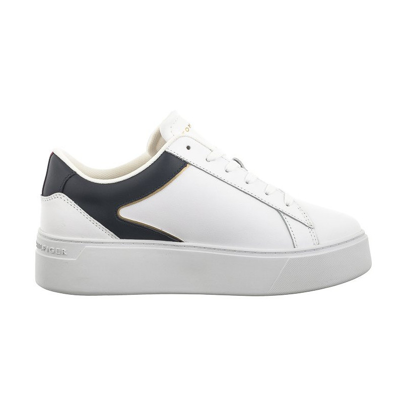 Tommy Hilfiger TH Platform Court Sneaker White/Space Blue FW0FW07910 0K5 (TH1104-a) sports Shoes