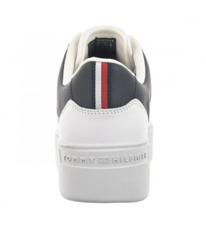 Tommy Hilfiger TH Platform Court Sneaker White/Space Blue FW0FW07910 0K5 (TH1104-a) sports Shoes