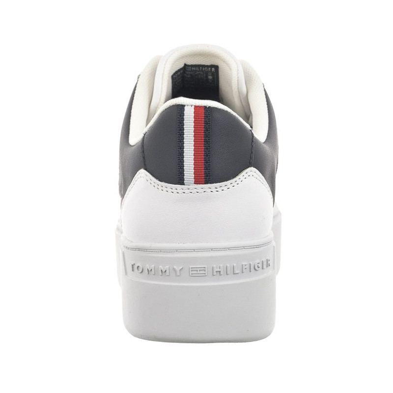 Tommy Hilfiger TH Platform Court Sneaker White/Space Blue FW0FW07910 0K5 (TH1104-a) sports Shoes