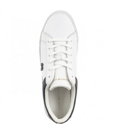 Tommy Hilfiger TH Platform Court Sneaker White/Space Blue FW0FW07910 0K5 (TH1104-a) sports Shoes