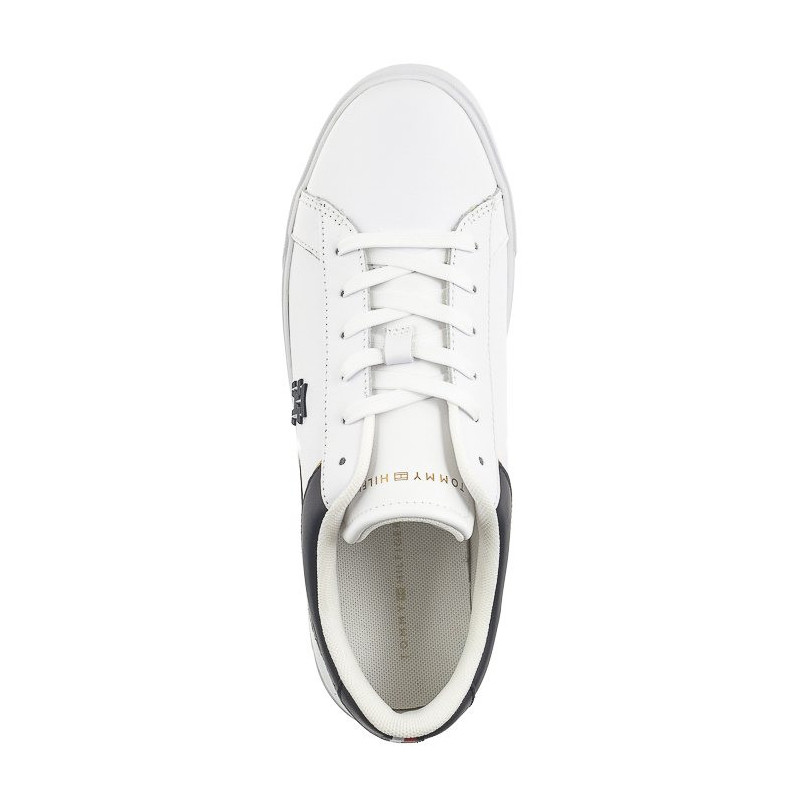 Tommy Hilfiger TH Platform Court Sneaker White/Space Blue FW0FW07910 0K5 (TH1104-a) sports Shoes