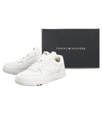 Tommy Hilfiger Modern Cup Corporate Lth White FM0FM04941 YBS (TH1105-a) sports shoes