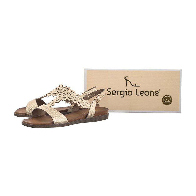 Sergio Leone Złote SK 070 H (SL530-a) sandals