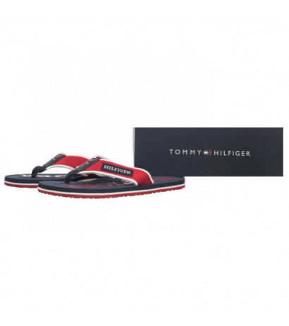 Tommy Hilfiger Patch Hilfiger Beach Sandal Primary Red FM0FM05024 XLG (TH1106-a) shoes