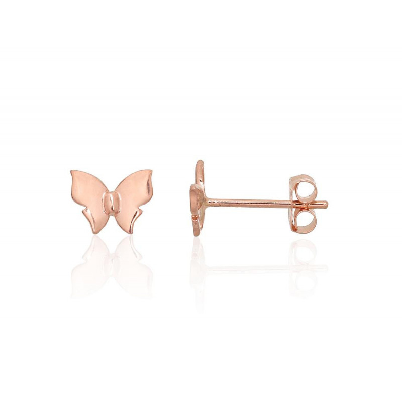 Gold classic studs earrings 1201677(Au-R), Red Gold 585°