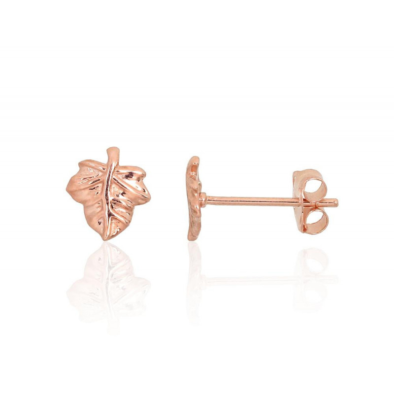 Gold classic studs earrings 1201679(Au-R), Red Gold 585°