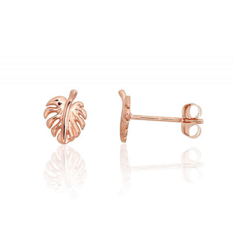 Gold classic studs earrings 1201680(Au-R), Red Gold 585°