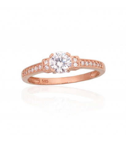 Gold ring 1101184(Au-R)_CZ,...