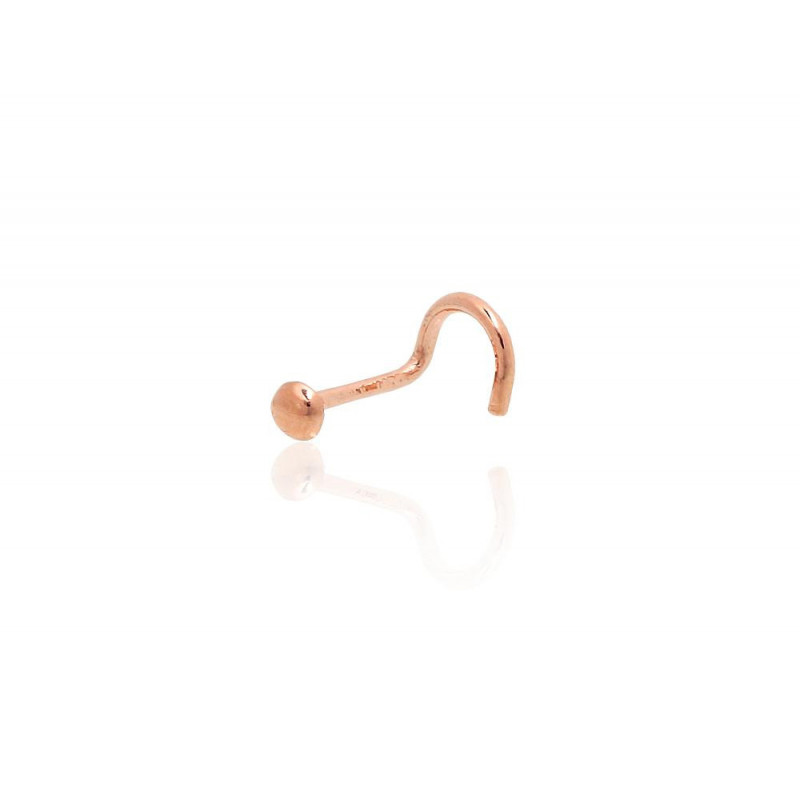 Gold piercing for nose 1930068(Au-R), Red Gold 585°