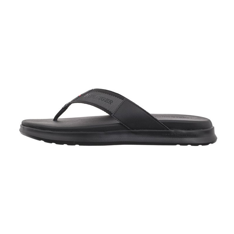 Tommy Hilfiger Comfort Toe Post Beach Sandal Black FM0FM05097 BDS (TH1110-a) shoes