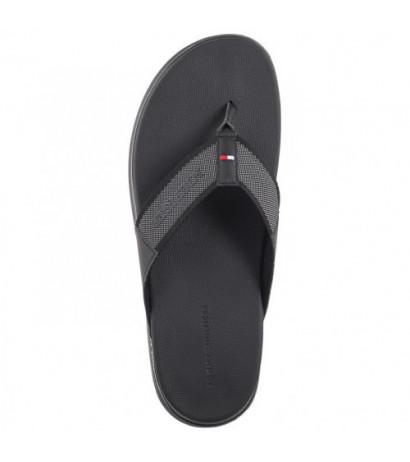 Tommy Hilfiger Comfort Toe Post Beach Sandal Black FM0FM05097 BDS (TH1110-a) shoes