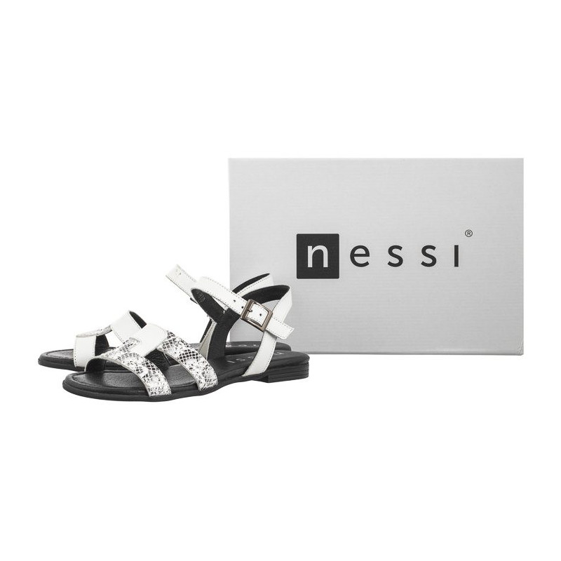 Nessi Białe 24632 (NE388-a) sandals