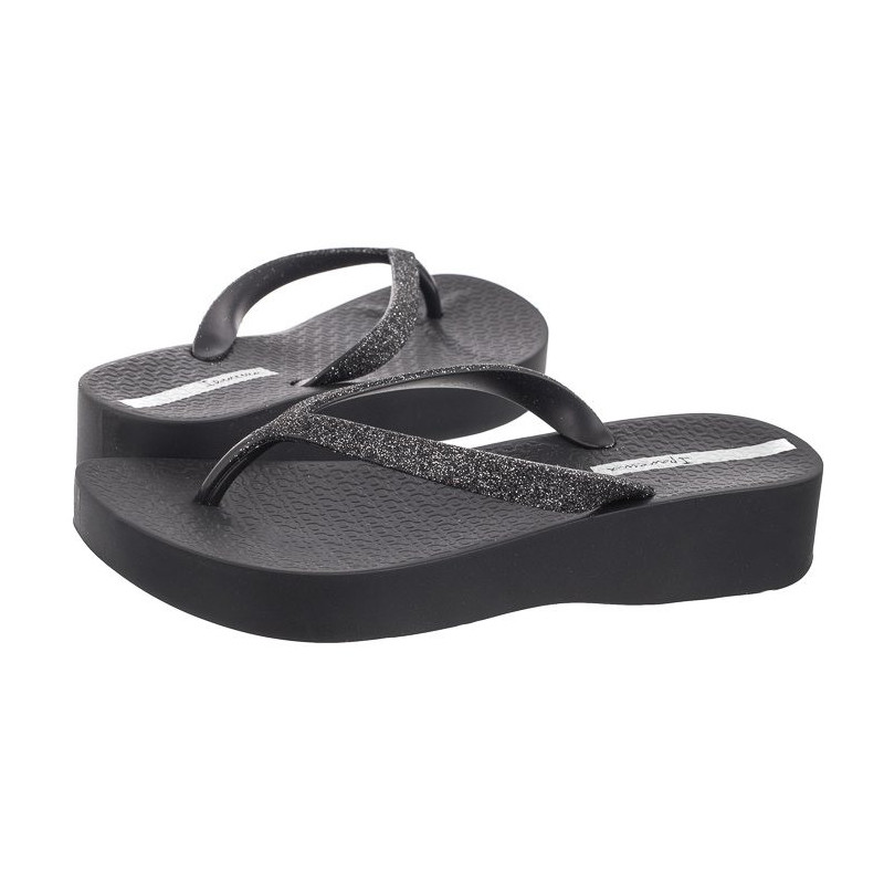 Ipanema Mesh Chic Plat Fem 83386/AJ496 Black/Glitter Black (IP79-a) flip flops