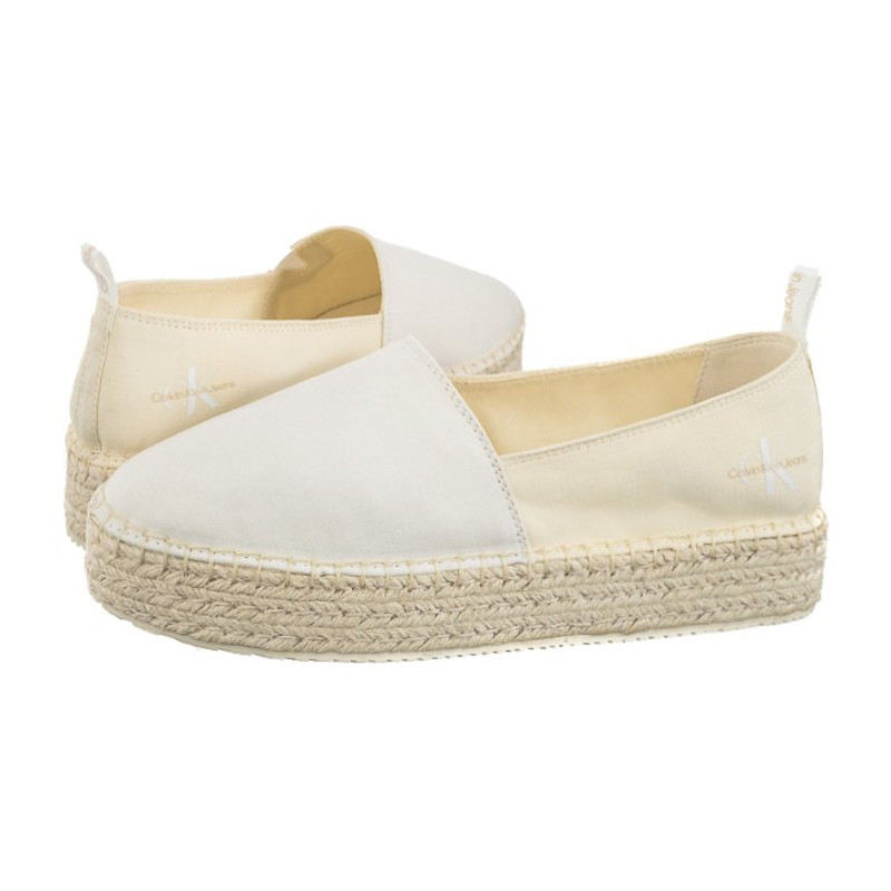 Calvin Klein Platform Espadrille Mix Ml Mtl Creamy White/White YW0YW001622 0F8 (CK513-b) sneakers