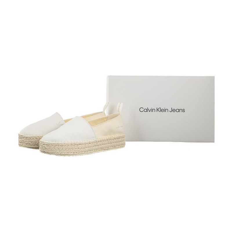 Calvin Klein Platform Espadrille Mix Ml Mtl Creamy White/White YW0YW001622 0F8 (CK513-b) sneakers