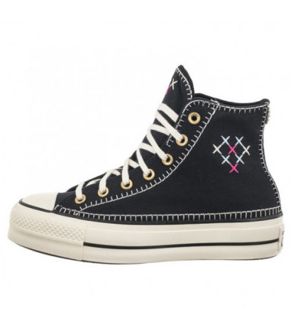 Converse CTAS Lift HI Black/Egret/Gold A08731C (CO693-a) shoes