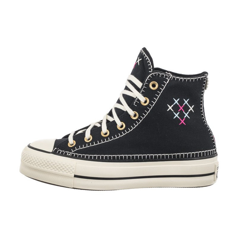 Converse CTAS Lift HI Black/Egret/Gold A08731C (CO693-a) shoes