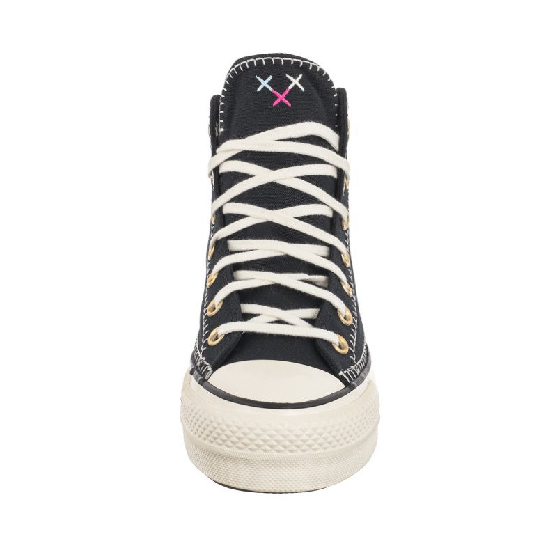 Converse CTAS Lift HI Black/Egret/Gold A08731C (CO693-a) shoes