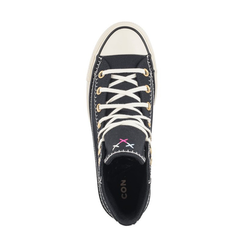 Converse CTAS Lift HI Black/Egret/Gold A08731C (CO693-a) shoes