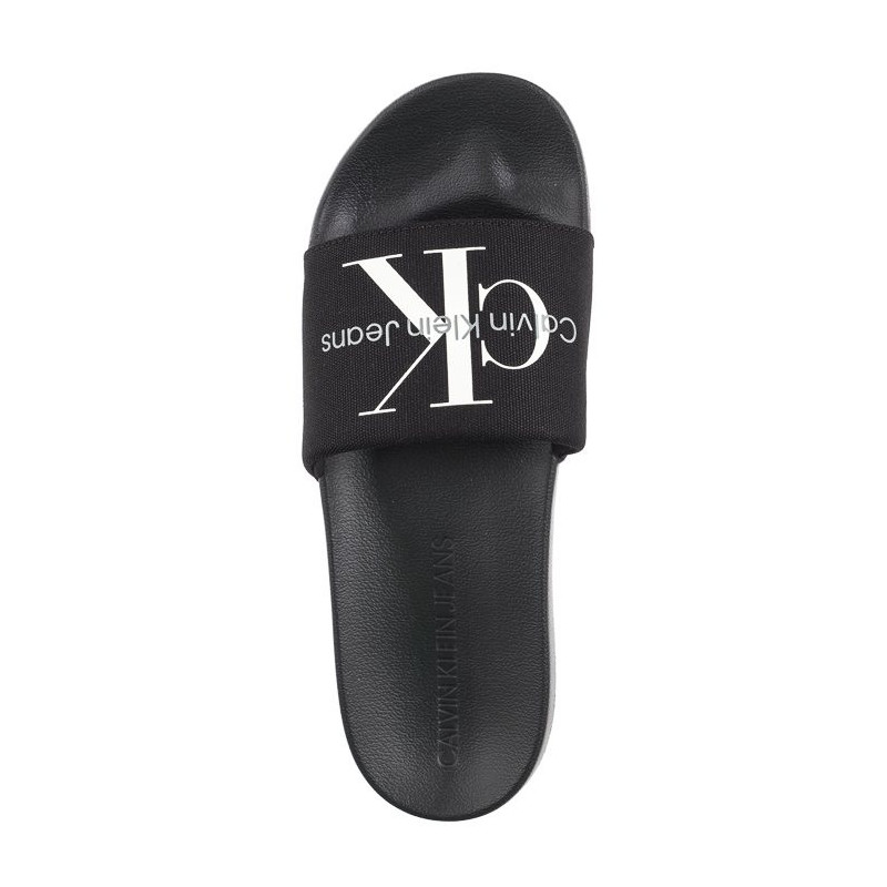 Calvin Klein Slide Monogram Co Black/Bright White YM0YM00061 BDS (CK287-b) slippers