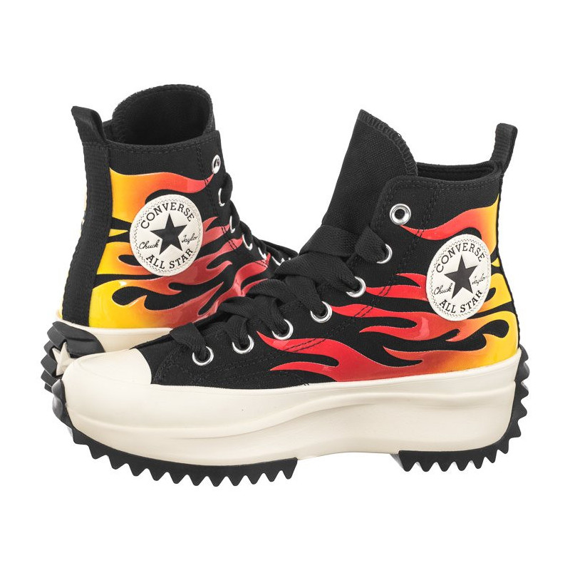 Converse Run Star Hike Hi Black/White/Enamel Red A08766C (CO697-a) shoes