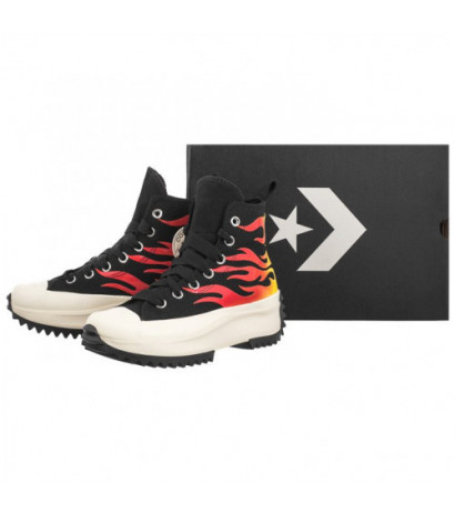 Converse Run Star Hike Hi Black/White/Enamel Red A08766C (CO697-a) shoes