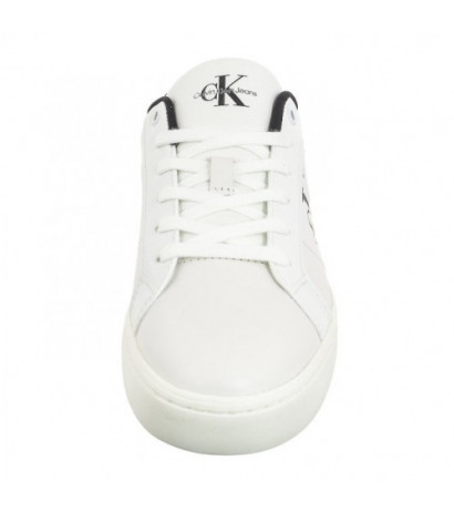 Calvin Klein Classic Cupsole Lowlaceup Lth Wn Bright White/Black YW0YW01444 0GM (CK511-a) shoes