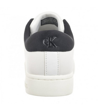 Calvin Klein Classic Cupsole Lowlaceup Lth Wn Bright White/Black YW0YW01444 0GM (CK511-a) shoes