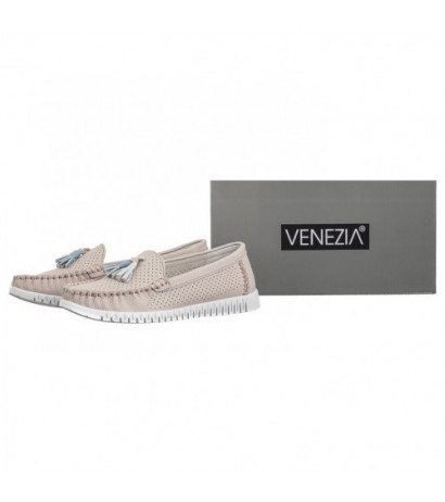 Venezia Szare Ażurowe FTG210621B L Gre (VE777-a) shoes